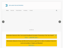 Tablet Screenshot of declarationnetworks.com